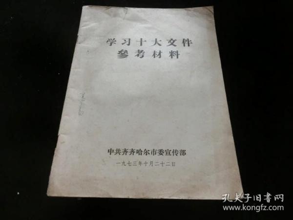 学习十大文件参考材料