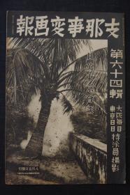 侵华史料《支那事变画报》第六十四辑1939年 英放弃援蒋 天津隔绝风景 霍山山脉轰炸 沁县入城 潞安作战 汪精卫 海南岛新政权成立 诺门罕战役 蒙古国境 江西作战 淮河附近战斗 庐山风景 汉口街头