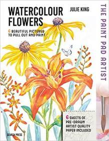 Paint Pad Artist: Watercolour Flowers: 6 Beautiful Pictures to Pull-Out and Paint (英语) 精装 油漆垫艺术家：水彩花卉