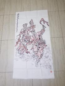 黄土画派画家艾红旭作品