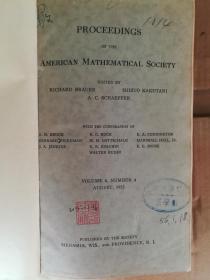 Proceedings of the American Mathematical Society（1955 Vol.6. No.4-6）