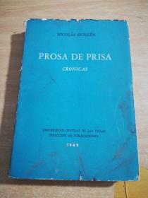 NICOLAS GUILLEN
PROSA DE PRISA
CRONICAS