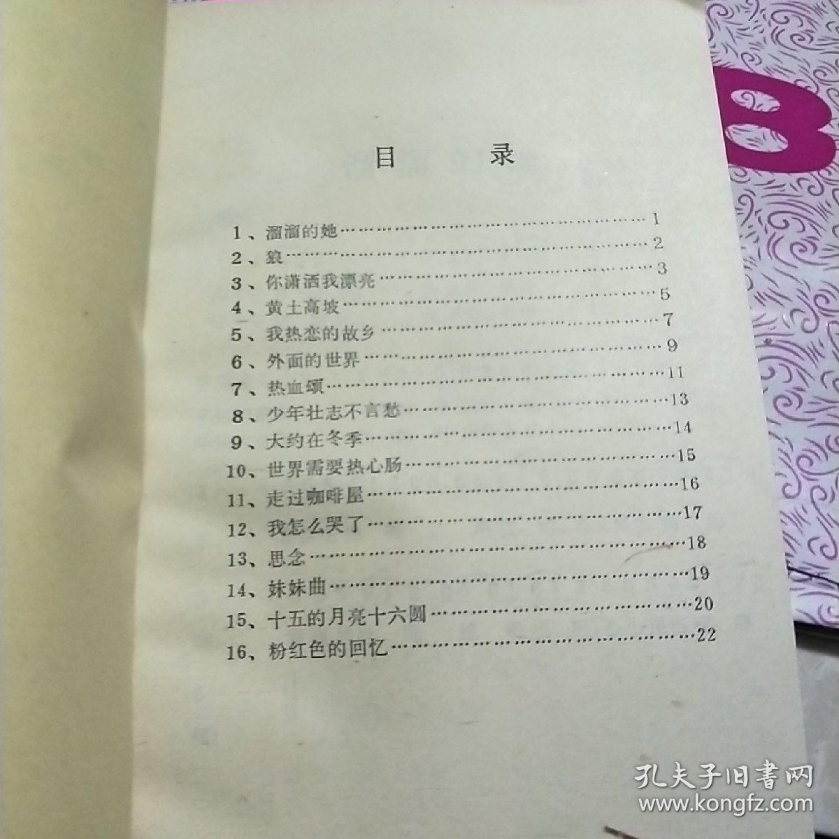 少男少女喜欢的歌第一期