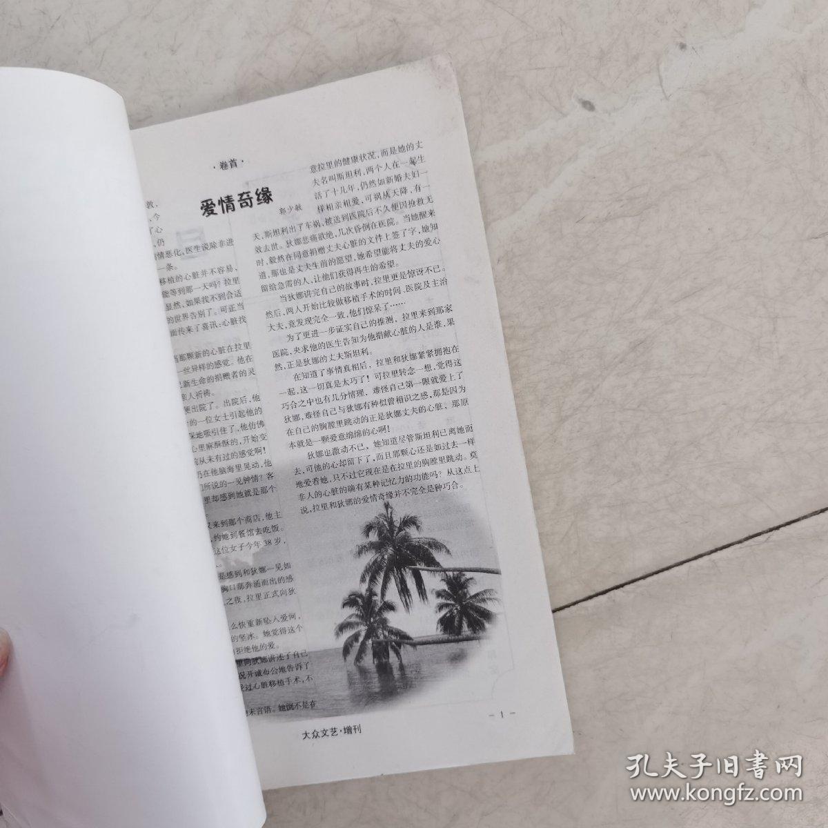 大众文艺增刊 奇闻与怪事
