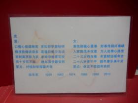 早期天然红树叶标本七彩光12生肖一套12张全（已过胶硬塑料模）