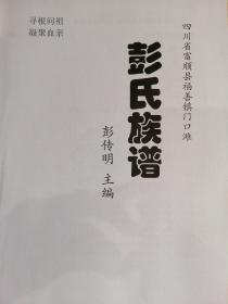 彭氏族谱~四川省富顺县富善镇门口摊