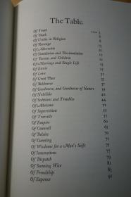 培根随笔集 ，真皮精装大本，三面刷金，Easton 收藏版 The Effayes or Counsels Civill and Morall of Francis Bacon, Baron of Verulam, Viscount Saint Alban