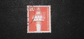 德国邮票（工业/灯塔）1975 Industry and Tecnic工业和技术-灯塔 1枚