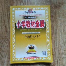 小学教材全解 三年级语文下 人教版 2019春