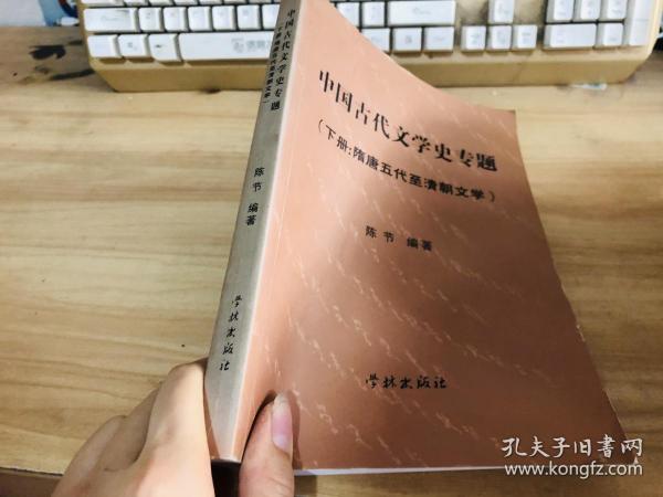 中国古代文学史专题下册隋唐五代至清朝文学