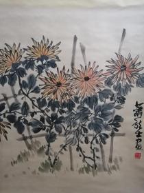 萧龙士    立轴花鸟   纯手绘