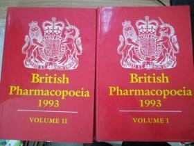 British Pharmacopoeia 1993 （Volume ⅠⅡ两本合售） 英国药典 1993版