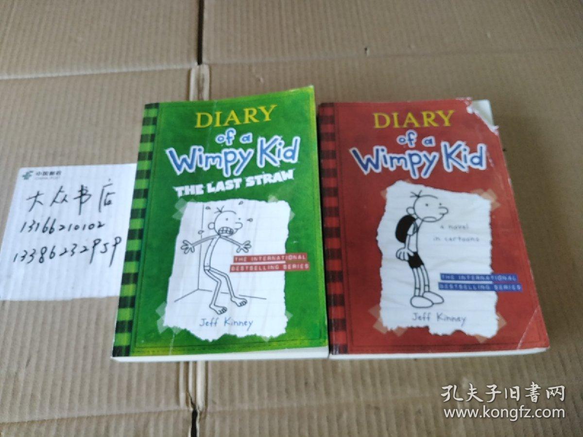 DIARY of a Wimpy kid（共两本合售），看图