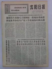 （沈阳日报）第542号 1969年10月13日  原装  老报纸