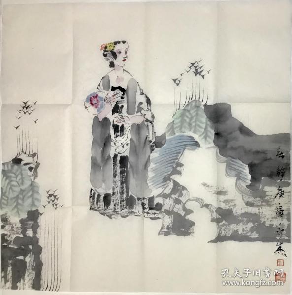 刘永杰   68*68   纸本画心   现为中国美协会员，西安美院国画系教授，博士生导师，中国壁画学会会员，陕西国画院艺委会委员。