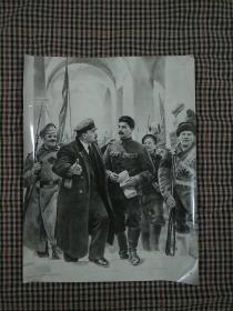 列宁和斯大林领导的红军(中苏友好图片供应社)