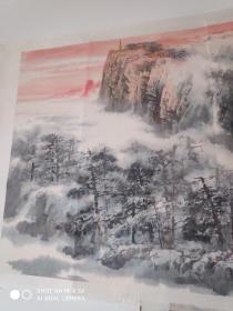 叶瑞坤 姚思敏 合作大副国画山水精品 终身保真 长178宽96