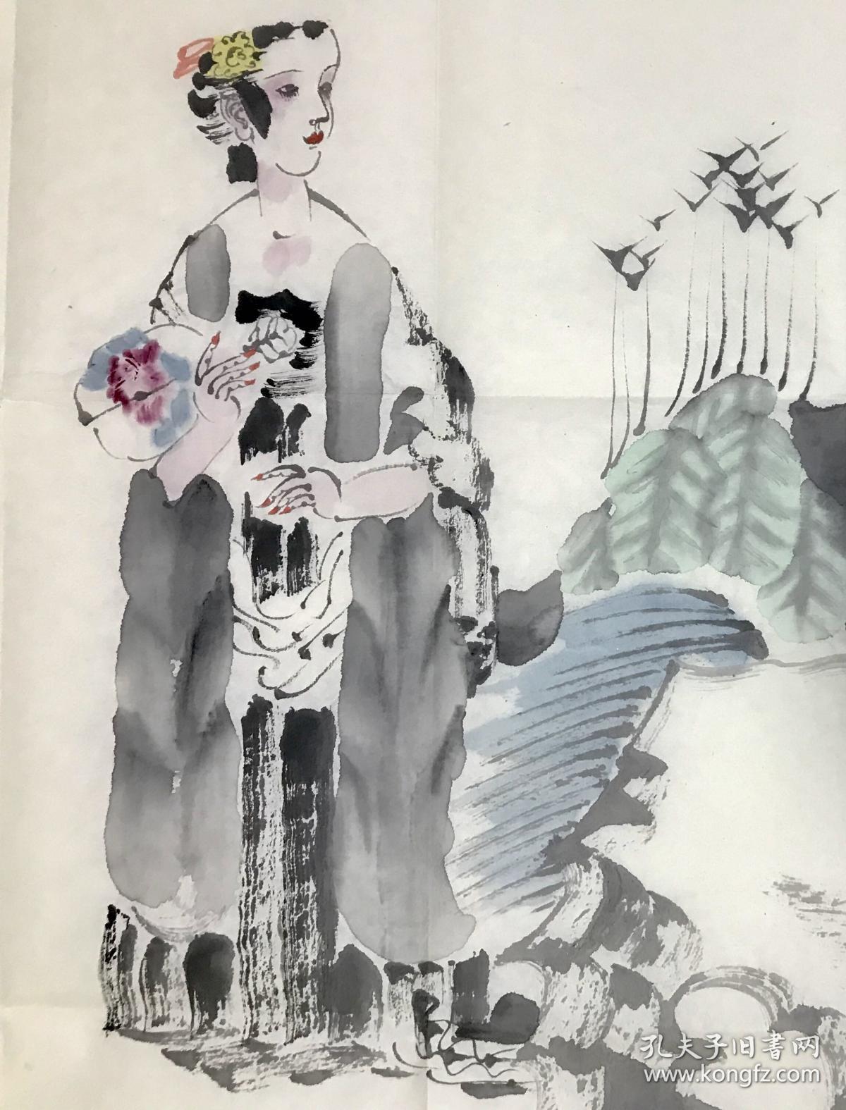 刘永杰   68*68   纸本画心   现为中国美协会员，西安美院国画系教授，博士生导师，中国壁画学会会员，陕西国画院艺委会委员。