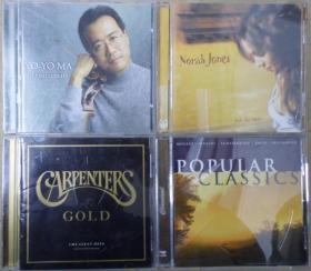 CARPENTERS YO YO MA NORAH JONES POPULAR CLASSICS   首版 旧版 港版 原版 绝版 CD