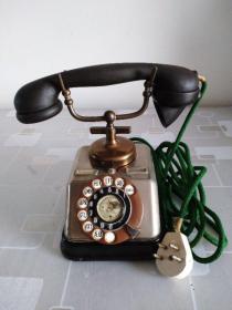 古董电话机、老式电话机、外国电话机，Automatic D30型电话机，能使用。
