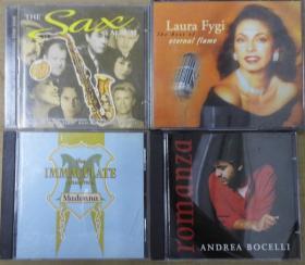 LAURA FYGI ANDREA BOCELLI MADONNA THE SAX ALBUM  首版 旧版 港版 原版 绝版 CD