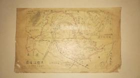 清或民国手绘地图《黑龙江省图》绘的非常精致 五百五十四万分之一 详情见图