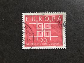 德国邮票（邮政）：1963 EUROPA Stamps EUROPA邮:1套1枚