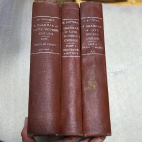 英文原版书 现代英语语法名词 形容词和冠词 。现代英语语法上卷句子的要素 。现代英语语法动词和不变化词