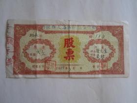 1955年丹徒县大路区供销合作社股票