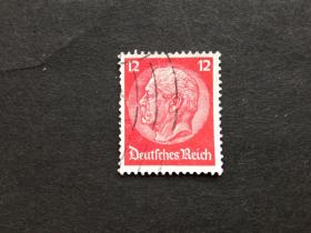 德国邮票（人物）：1932 保罗·冯·兴登堡 - 新绘图1枚 1枚（面值12）