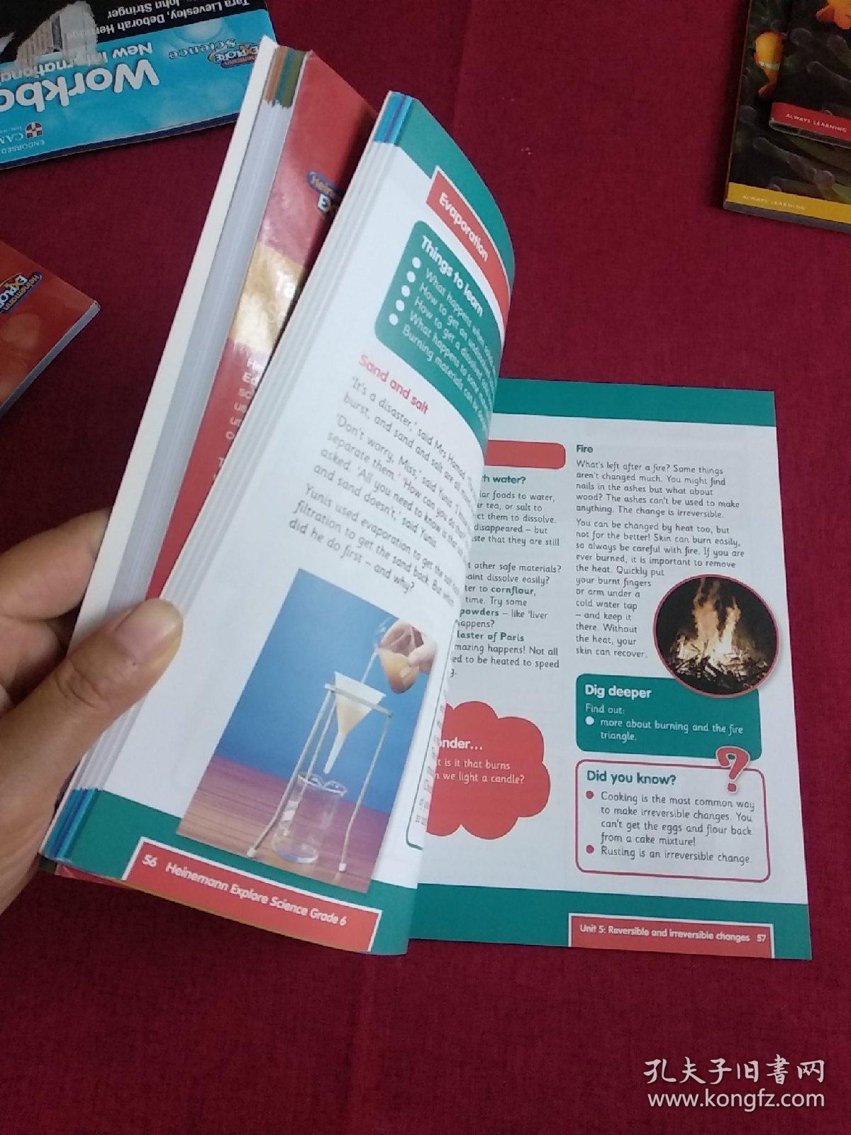 Heinemann EXPLORE Science Student Book New International Edition Grade（6+练习册）2本合售