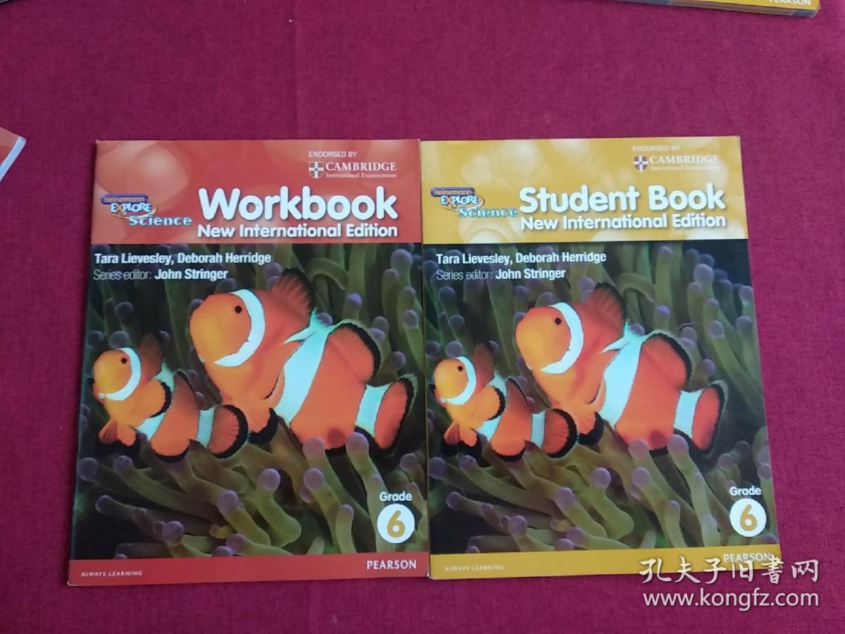 Heinemann EXPLORE Science Student Book New International Edition Grade（6+练习册）2本合售