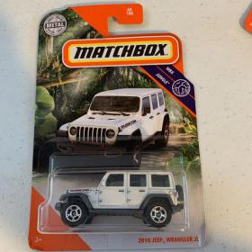 Matchbox 2018 Jeep Wrangler JL汽车玩具模型 吉普牧马人