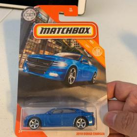 Matchbox 2018 Dodge Charger汽车玩具模型 道奇战马/冲锋者