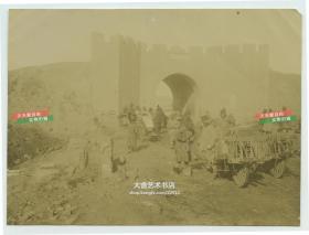清代1900年代庚子事变时期天津大沽城门老照片