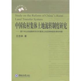 农业经济博士文库·中国农村集体土地流转制度研究：基于对山东省滕州市农村集体土地流转制度改革的考察