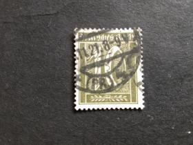 德国邮票（历史）：1922 As 1921 Edition but Watermarked 作为1921年的版本，但有水印 1枚