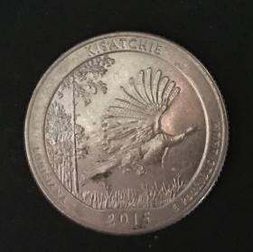 美国50州国家公园硬币-2015 LOUISANA  Kisatchie National Forest 25美分/ 25cents/1 quarter