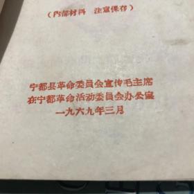 伟大的实践 光辉的典范-毛主席在宁都革命活动故事1969年