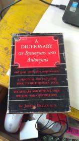 A DICTIONARY OF SYNONYMS AND ANTONYMS  (有签名)