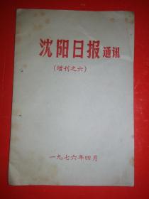 沈阳日报通讯（增刊之六）