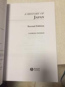 现货 History of Japan (Blackwell History of the World) 英文原版 日本史(第二版) 康拉德·托特曼(Conrad Totman)