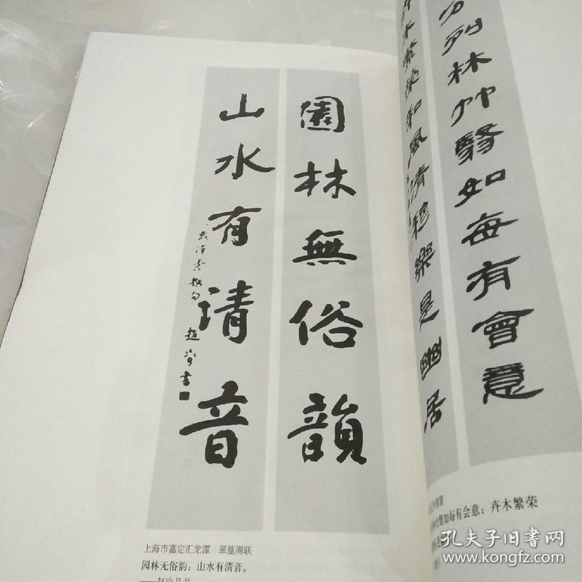 名家名胜书法精选：楹联中册