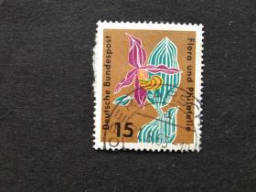 德国邮票（植物）：1963 Flora and Philately 植物和集邮 1枚