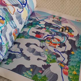 小蓝象，迷宫闯一闯，3至6岁宝宝全脑游戏书一本，里面全画过