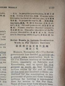 民国20年，16开杂志：《英语周刊（1931年1月3日）》——伦敦大学添设中国美术和古物科
