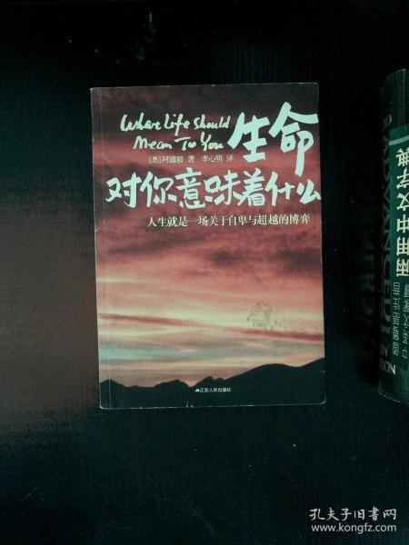 生命对你意味着什么：人生就是一场关于自卑与超越的博弈