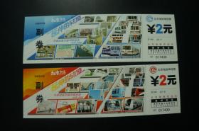 【北京地铁文化车票】中国改革开放30年 北京好运2008 地铁票 2全