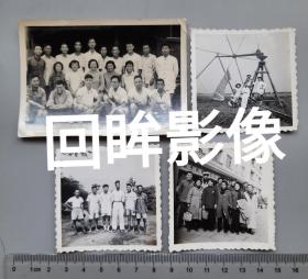 50年代上海莘庄相关照片4枚合售，背面都有字