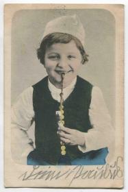 德国 1904年 实寄明信片 儿童  CARD-K158 DD